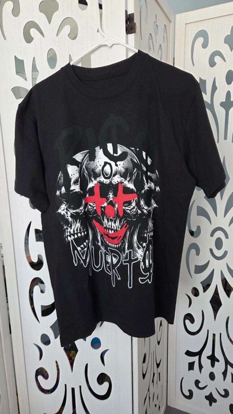 RipNdip Muerto Skull Graphic T Black Med Cotton Streetwear nwot Goth Punk Shirt